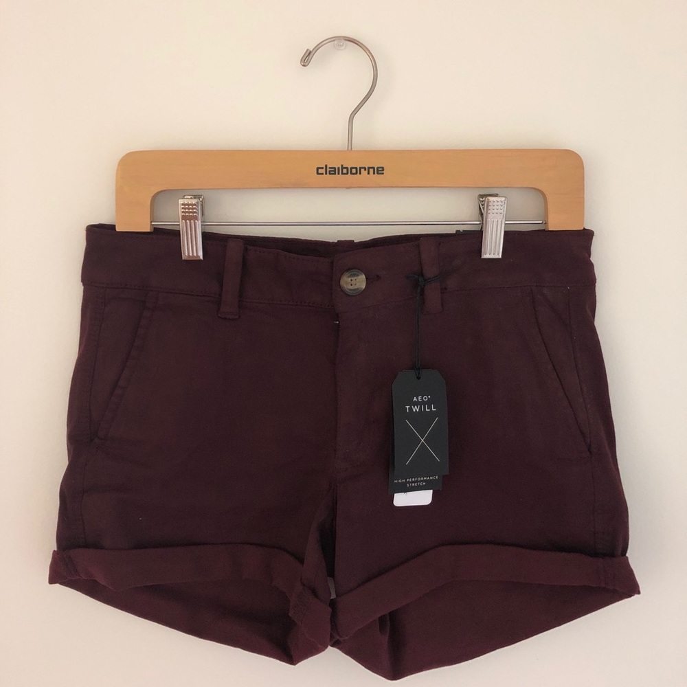 American Eagle Midi Low Rise jean shorts